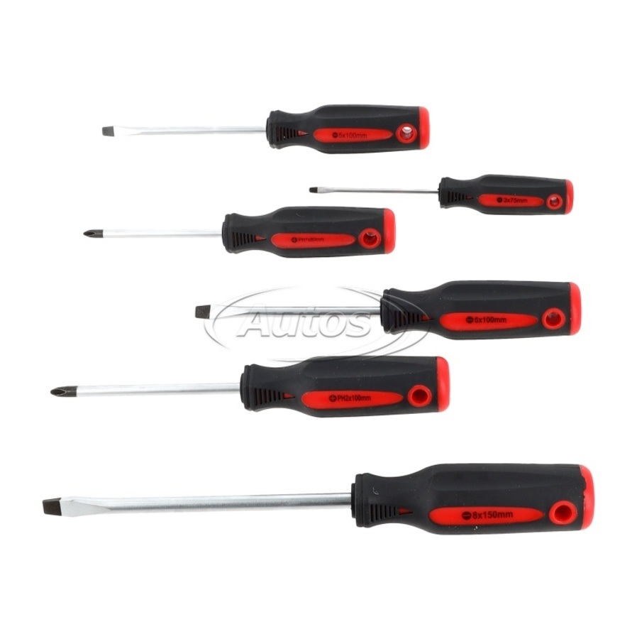 Sada šroubováků - 6ks/ 3x75, 5x100, 6x100, 8x150  PH1x80, PH2x100