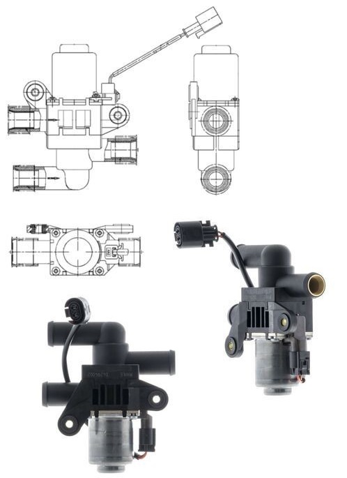 Ventil topení MAN TGA od 04.2000, TGL/TGM od 20005, TGX/TGS od 09.2007, E2000, F2000