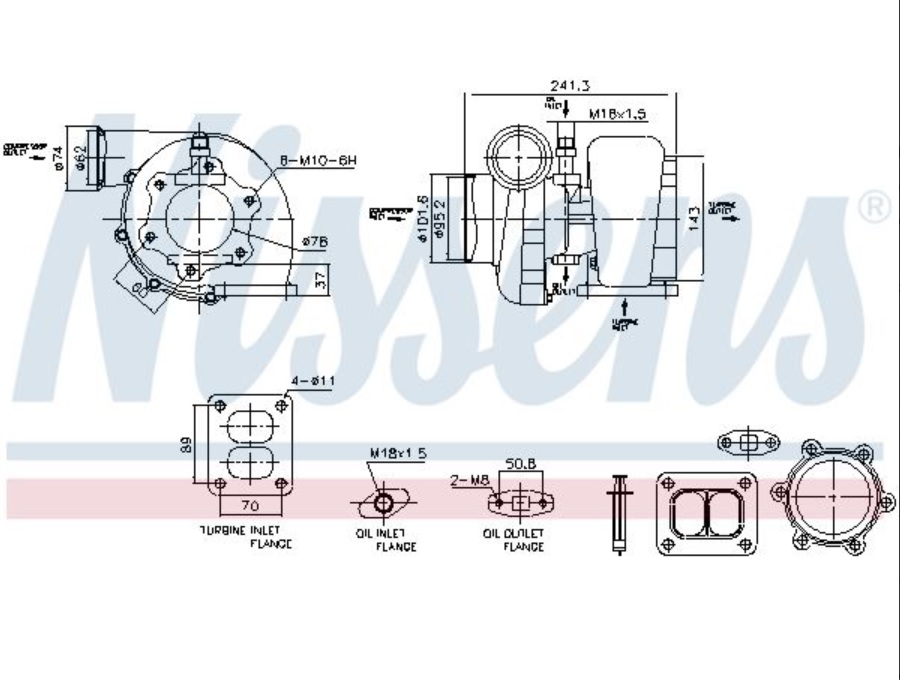 Turbodmychadlo MAN TGA D2876LF12 Euro 3 od 01.2001
