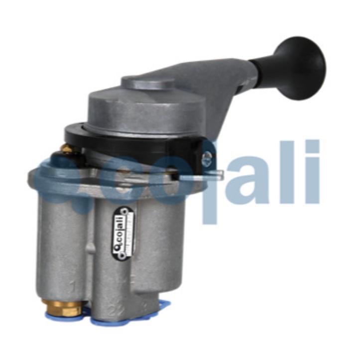 Ventil ruční brzdy 4 vývody M14x1,5/ 2xpr.7-75mm DAF, VOLVO, IVECO, L-110