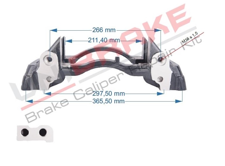 Sada opravárenská brzdového třmenu - držák KNORR Carrier Axle B