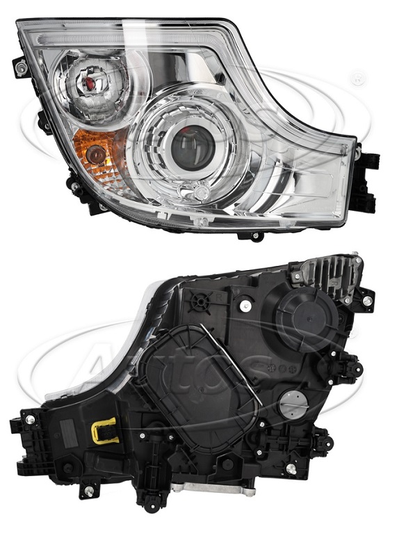 Světlomet hlavní s denním svícením P MERCEDES Actros MP4/MP5