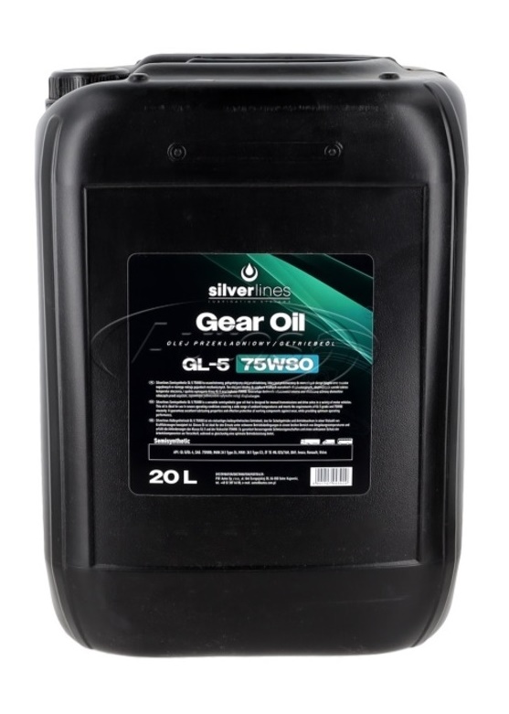 Olej převodový SILVERLINES GEAR OIL GL-5 75W-80 syntetický, 20 l