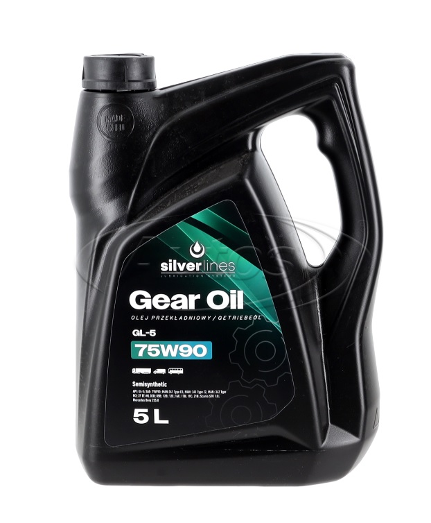 Olej převodový SILVERLINES GEAR OIL GL-5 75W-90 polosyntetický, 5 l