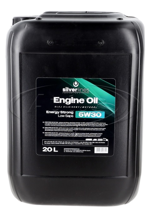 Olej motorový SILVERLINES ENERGY STRONG 5W-30 Low Saps, 20 l