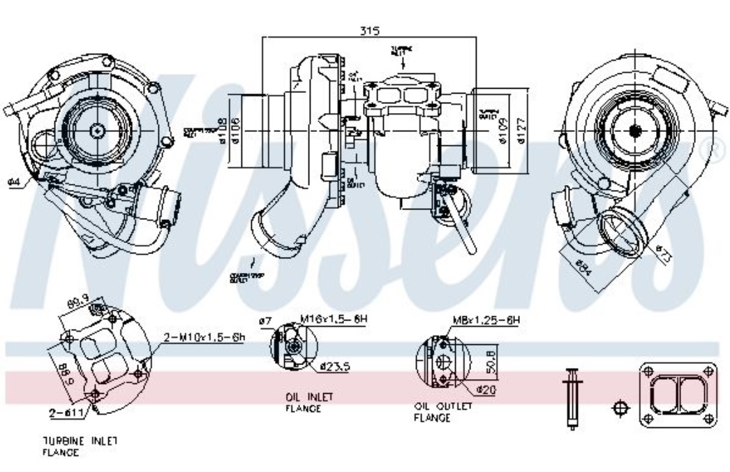 Turbodmychadlo SCANIA L,P,G,R,S/ P,G,R,T DC13 301kW/410HP Euro 6 od 2016