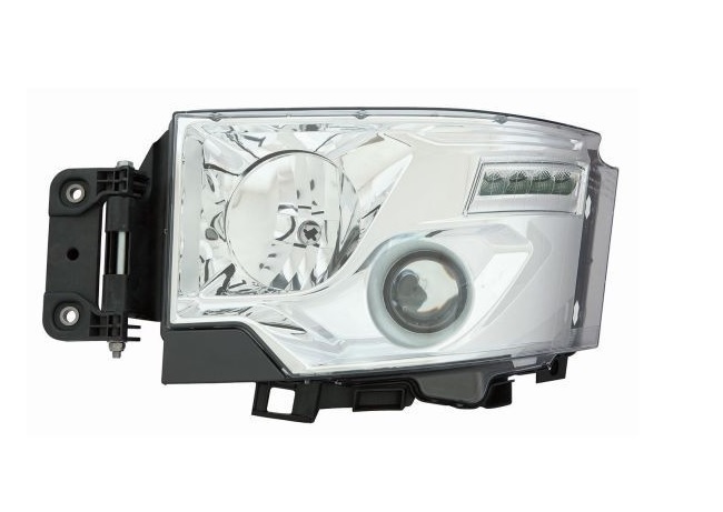 Světlomet hlavní 24V H7/H1 s denním svícením LED L RVI Gama C/T od 01.2013