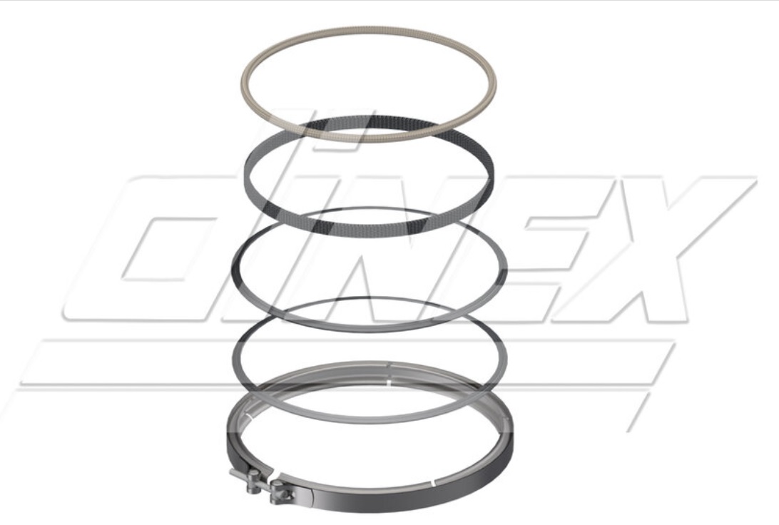 Sada montážní filtru pevných částic DPF s těsněním DAF XF106 Euro 6