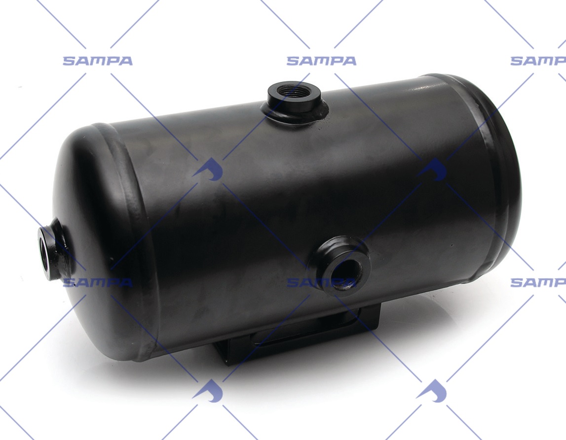 Vzduchojem  5 l / 341x154 20bar 1+1vývod IVECO, DAF, KÖGEL, SCANIA, KOMATSU, NOTEBOOM