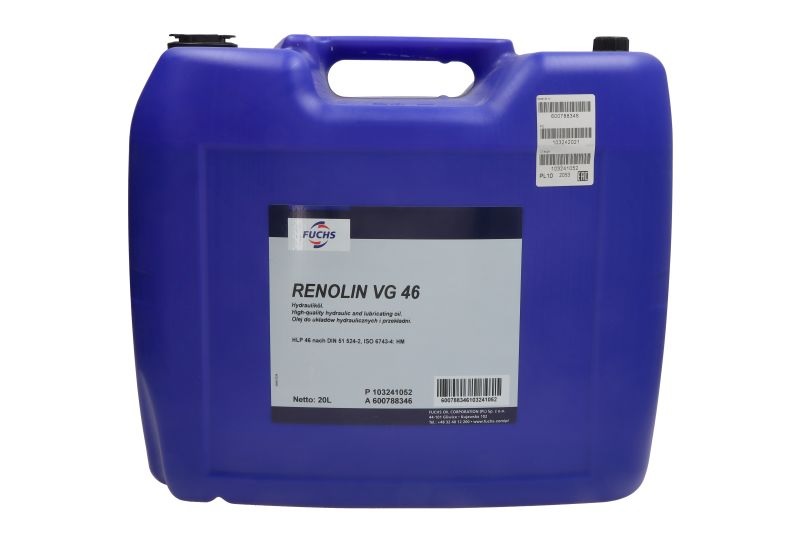 Olej hydraulický FUCHS RENOLIN VG 46, 20 l