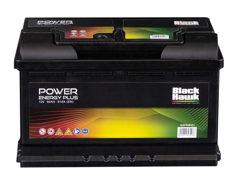 Autobaterie BLACK HAWK 92Ah/810A Power Energy Plus  /315x175x190/ 