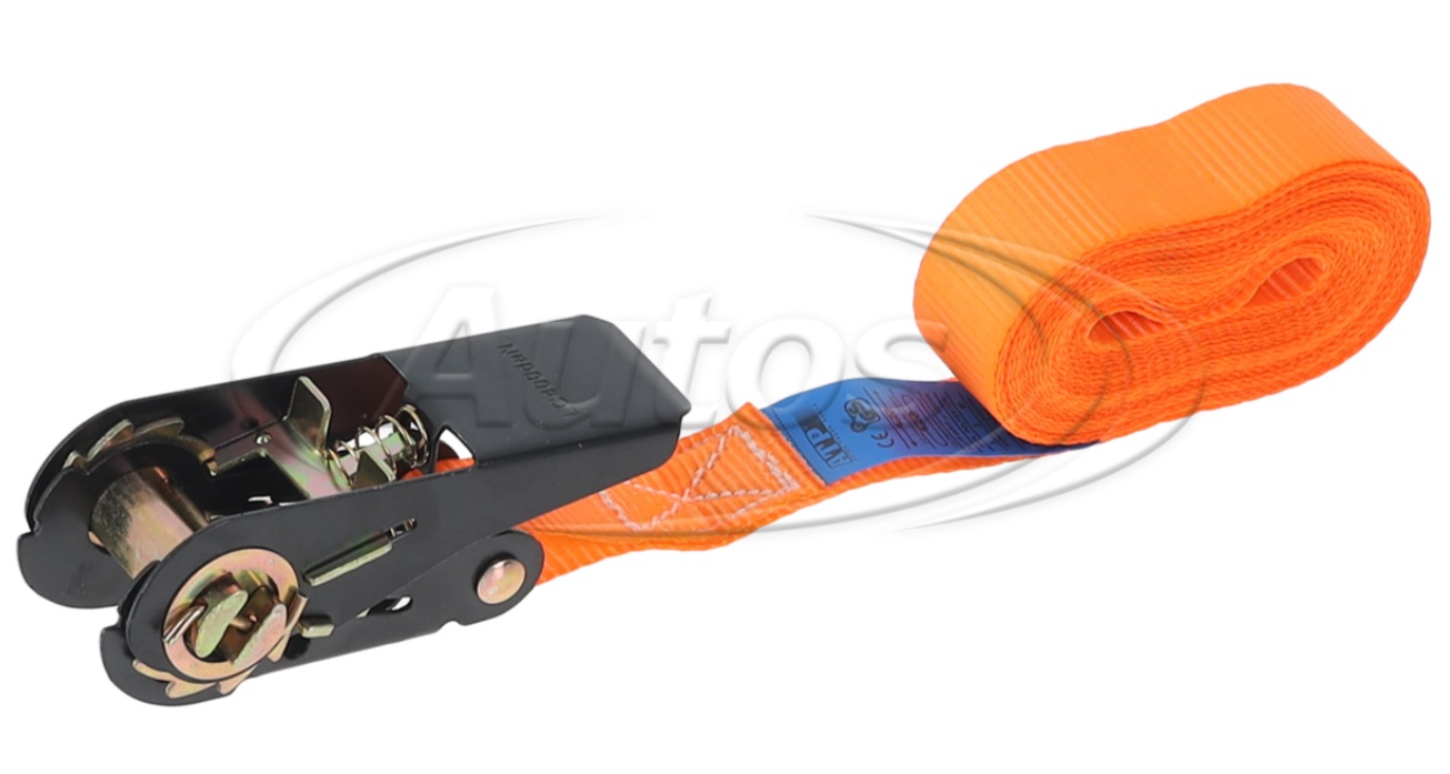 Pás upínací - popruh 750kg/25mm/5m s ráčnou, oranžový