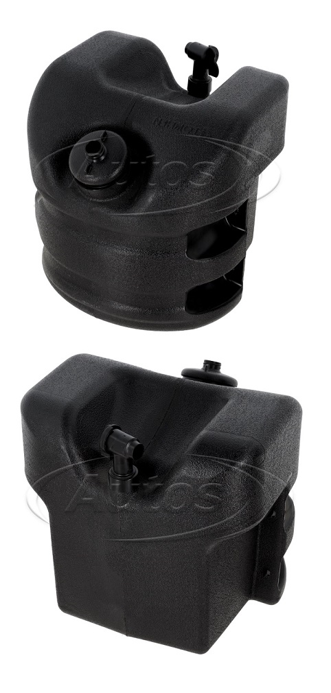 Nádrž na vodu 18l /330x330x332/ černá + zásobník na mýdlo