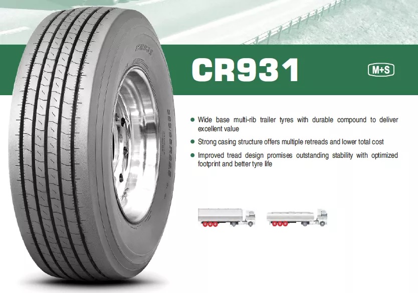 Pneumatika nákladní 445/65 R22,5"  CR931  169K  M+S  TL  / návěsová