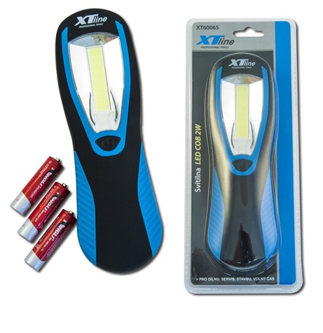 Svítilna dílenská XT Line COBALT 2W/150 lumelů, magnetický+háček