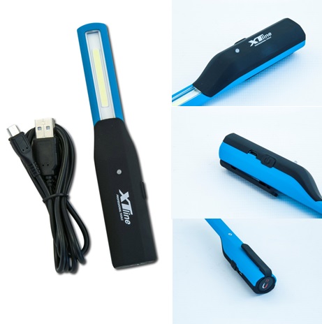Svítilna dílenská XT Line COBALT 1W/130 lumelů, magnetický, USB kabel