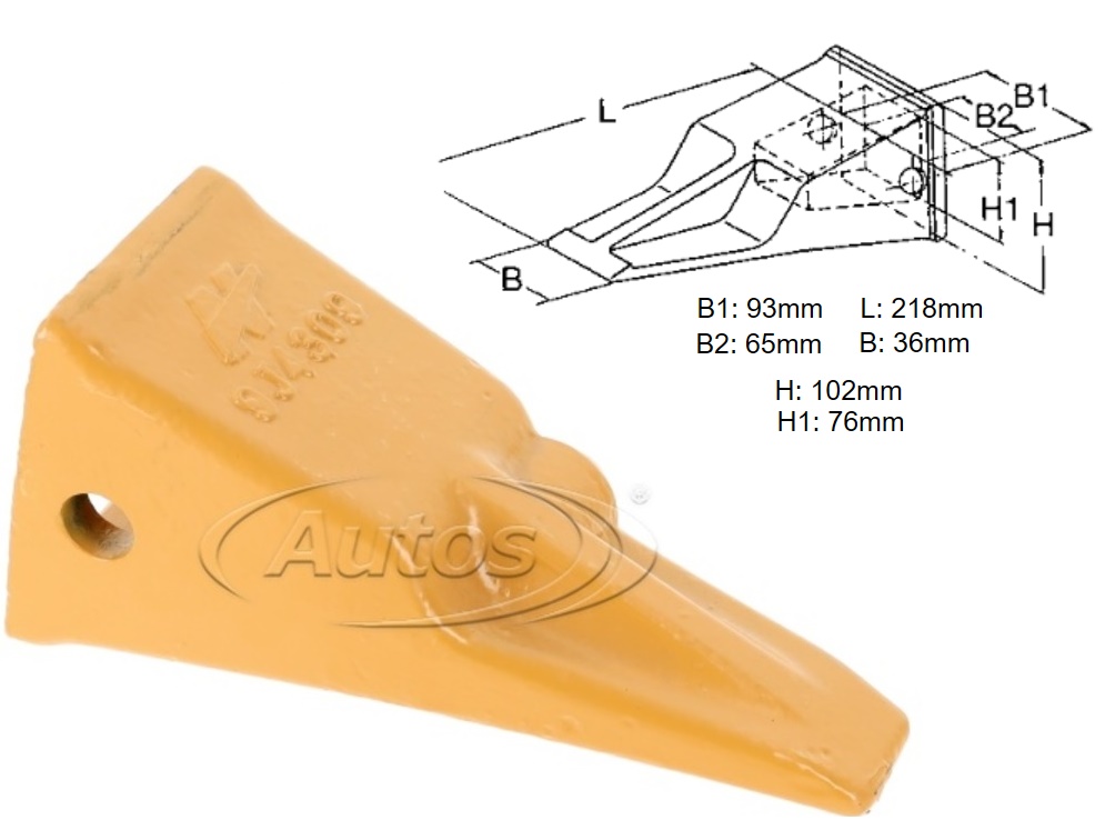 Zub lžíce - korunka / skalní CAT J300 - 312D/D-L 315-A/-A-L 315B/B-L/B-FML 315C 318B/