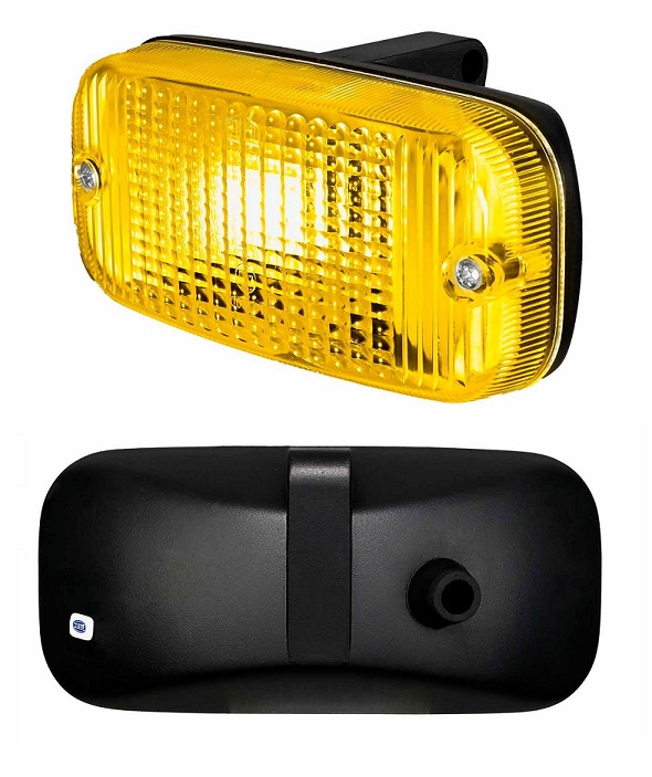 Svítilna denního svícení 24V P21W žlutá 143,5x68,3x70,5
