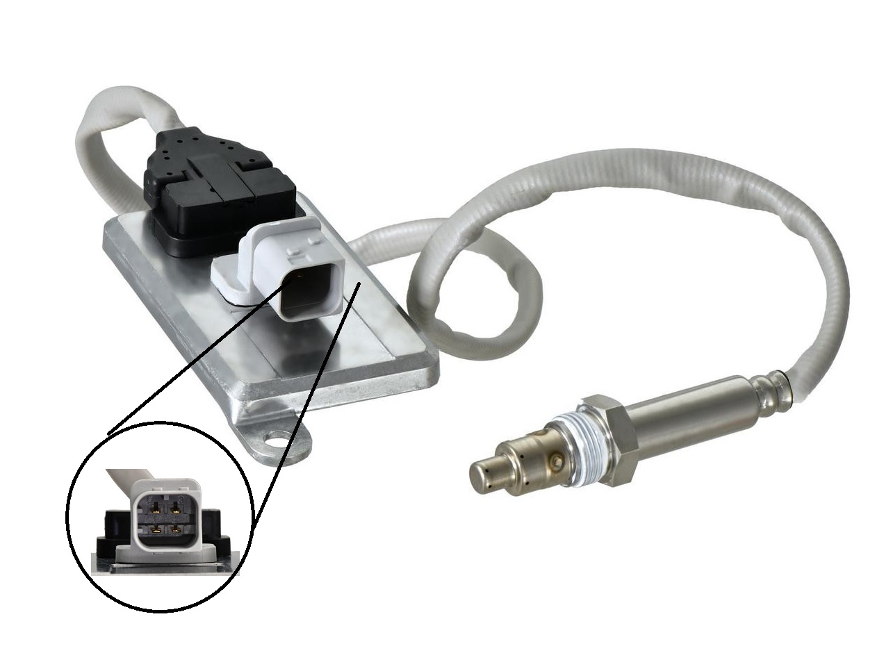 Snímač výfukových plynů NOx 834mm za katalyzátor MERCEDES Actros MP4/Antos/Atego 3