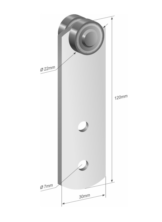 Rolna shrnovací plachty pr.22mm/ 120x30mm do profilu SESAM / VERSUS