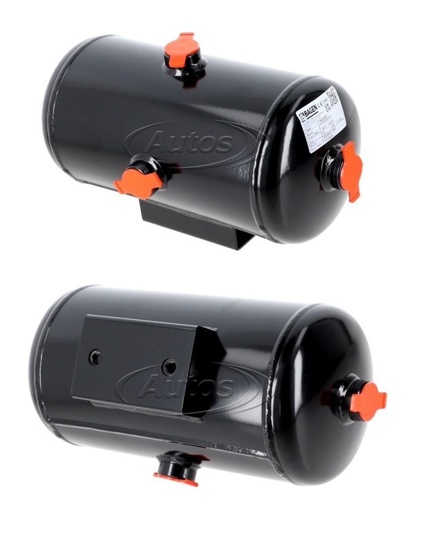 Vzduchojem  5 l / 341x154 3-vývody IVECO, DAF LF55 od 2001, XF95 od 2002, XF105 od 10.2005