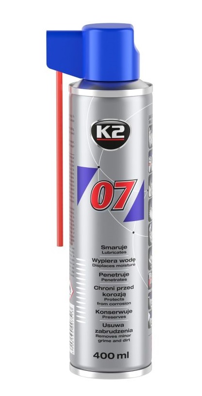 Olej konzervační ve spreji s aplikační trubičkou K2 07, 400ml