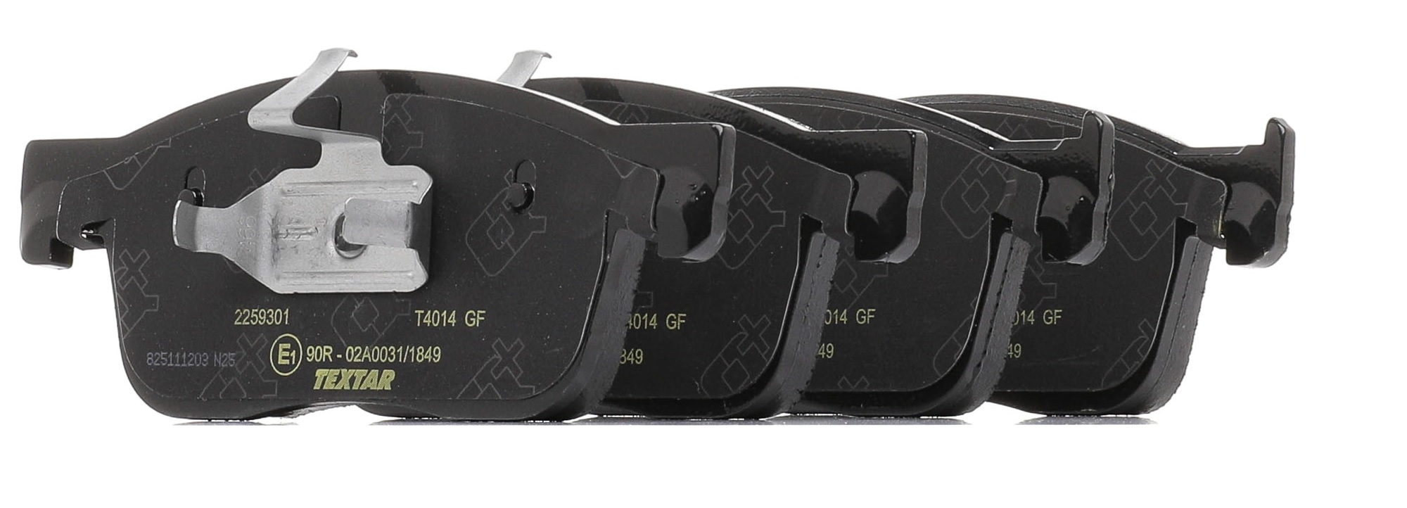 Deska brzdová 22593 Textar 180,2x69,5x17,3 CITROEN, FIAT, OPEL, PEUGEOT, TOYOTA