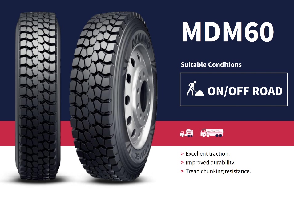 Pneumatika stavební 315/80 R22,5"  MDM60  156/150K  M+S 3PMSF / záběrová ON/OFF road