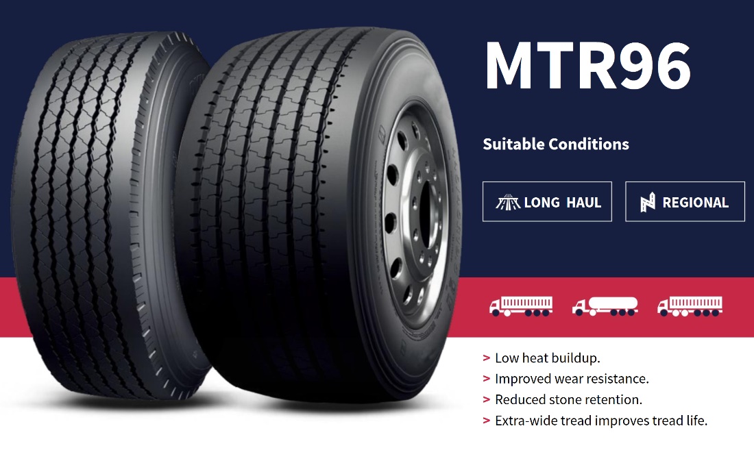 Pneumatika nákladní 435/50 R19,5" MTR96 160J M+S 3PMSF / vodící + návěsová