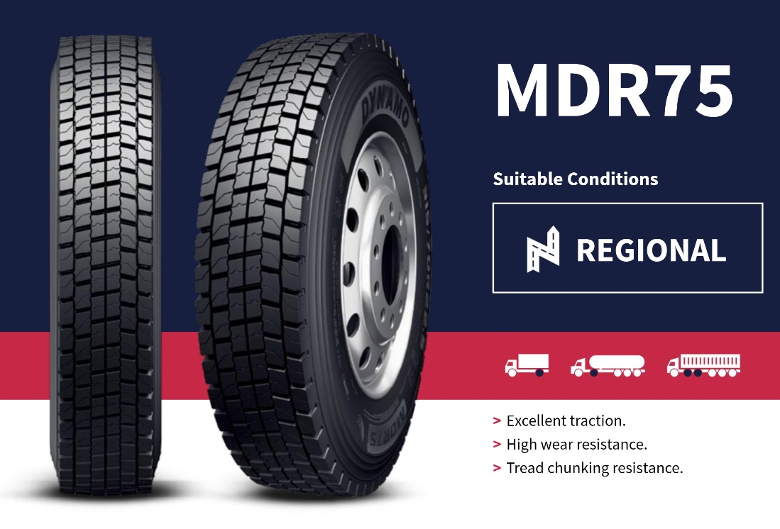 Pneumatika nákladní 315/80 R22,5" MDR75 156/153L M+S 3PMSF / záběrová