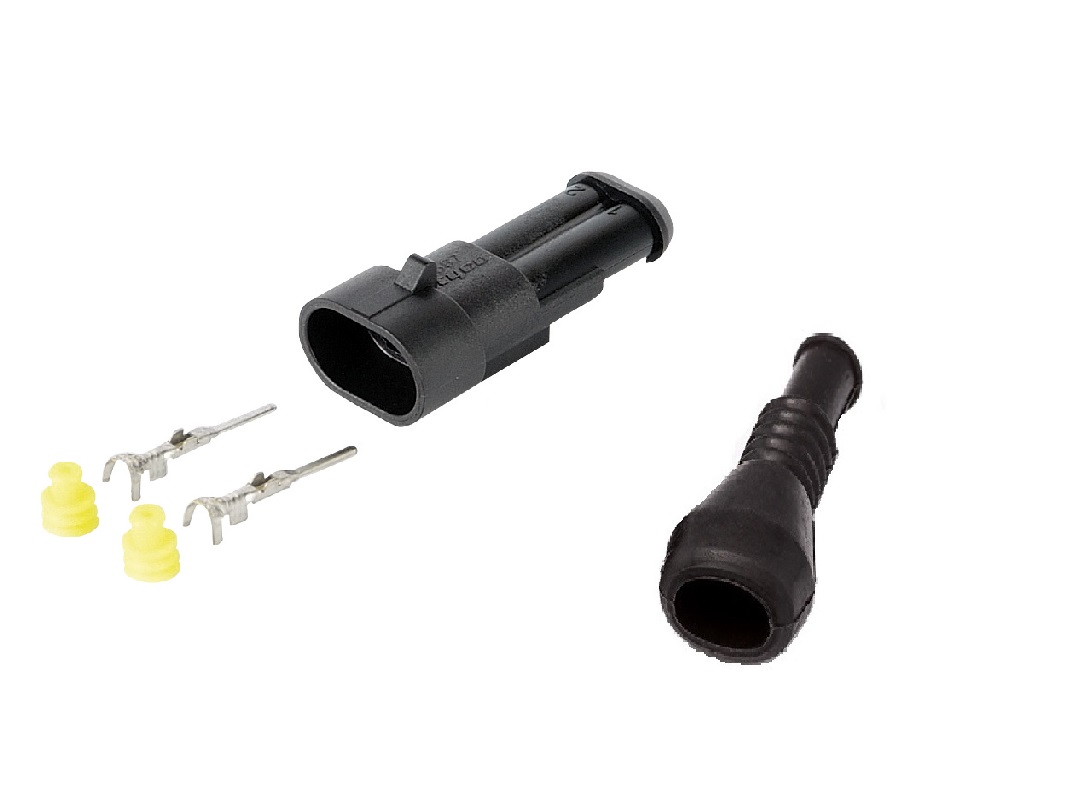 Sada opravárenská 2 pól. zásuvka Super Seal + manžeta DAF LF/CF/XF, IVECO Daily,E.Cargo, T