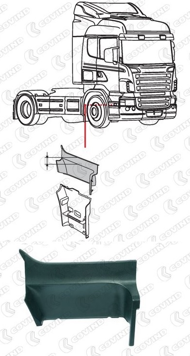 Kryt schodu kabiny P SCANIA P,G,R, T od 2003