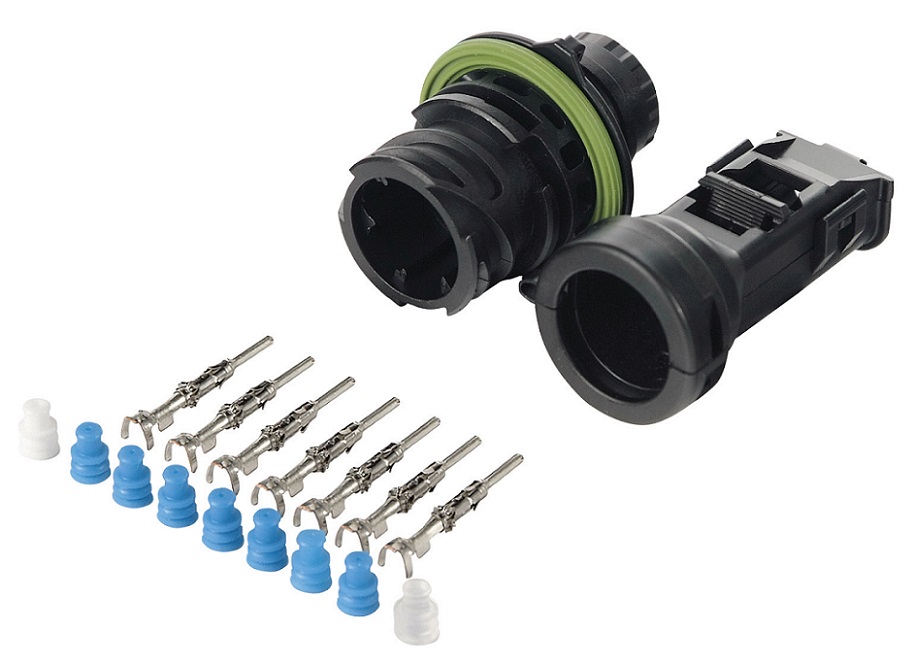 Sada opravárenská 7 pól. zásuvky pr.10 mm se svorkou 180° SCANIA L,P,G,R,S/ P,G,R,T