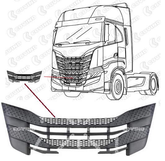 Maska kabiny spodní IVECO AS/ AD-AT S-Way, AS/AD-AT X-Way od 2019