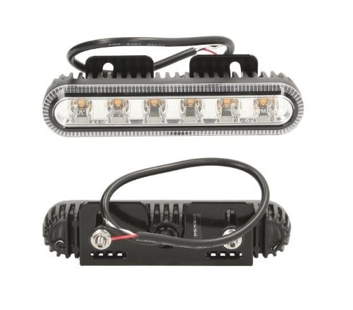 Svítilna výstražná 10V/30V 6xLED oranžová 150x55x5, kabel 0,3m 