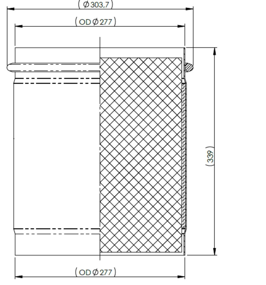 Filtr pevných částic DPF - repas  MAN TGA, TGL, TGM  Euro 6