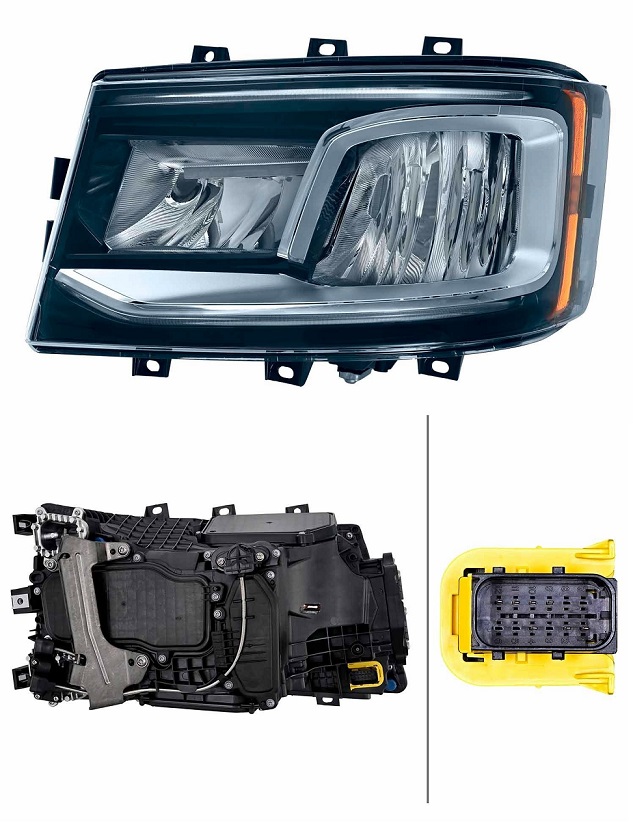 Světlomet hlavní s denním svícením /H7/H7,H21W,LED/ L SCANIA R500/S580/S730 od 2017