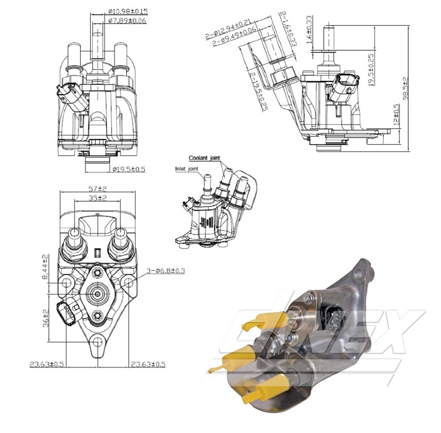 Ventil dávkování kapaliny AdBlue DAF LF45 IV/ LF55IV/ CF75 IV/ CF/ XF MX-11/MX-13 E6