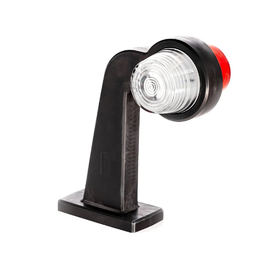 Svítilna poziční - tykadlo P 12V/24V LED č/b dlouhá, retro verze, kabel 0,3m