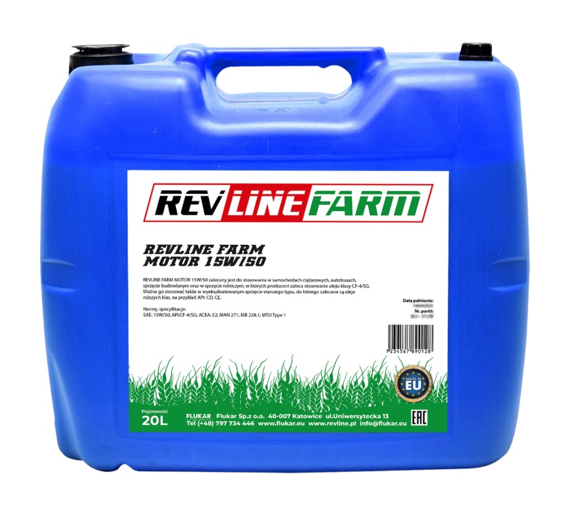 Olej motorový REVLINE FARM MOTOR 15W-50, 20 l