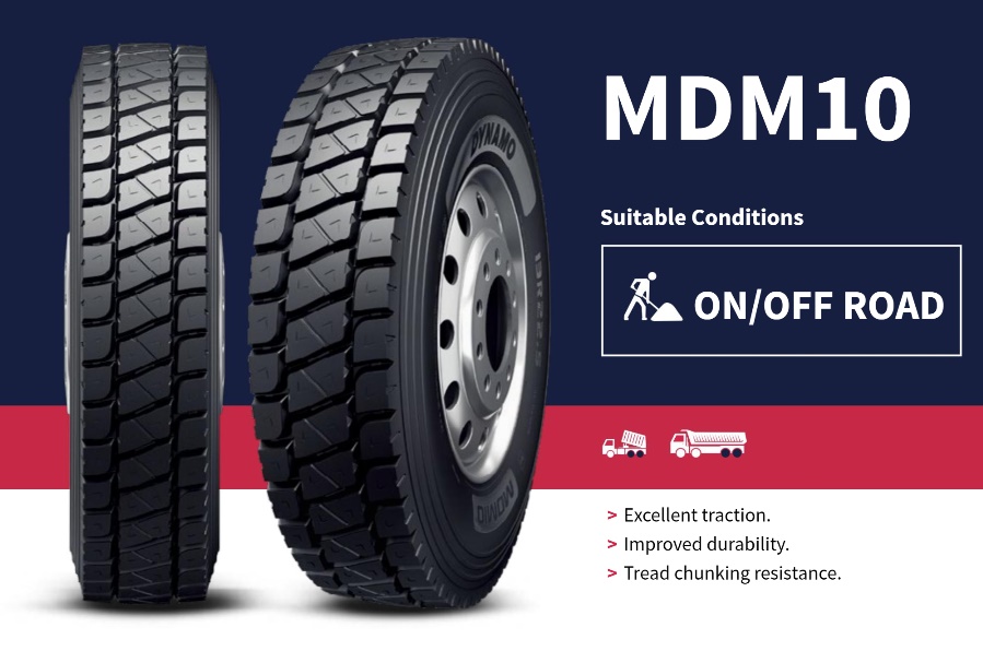 Pneumatika stavební 315/80 R22,5"  MDM10 156/153K M+S 3PMSF /záběrová ON/OFF Road