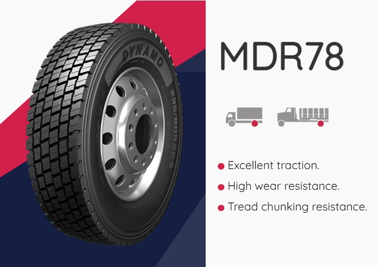 Pneumatika nákladní 245/70 R19,5"  MDR78 136/134M  M+S 3PMSF / záběrová