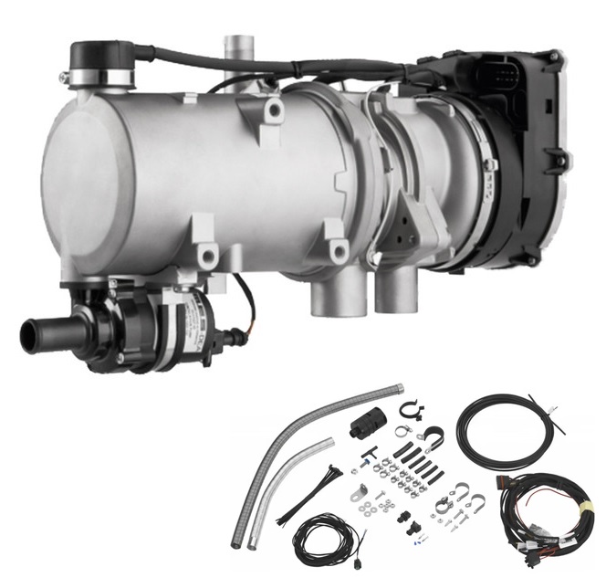 Topení nezávislé teplovodní se zástavbovou sadou 24V WEBASTO Thermo Pro 90D Diesel 9,1kW