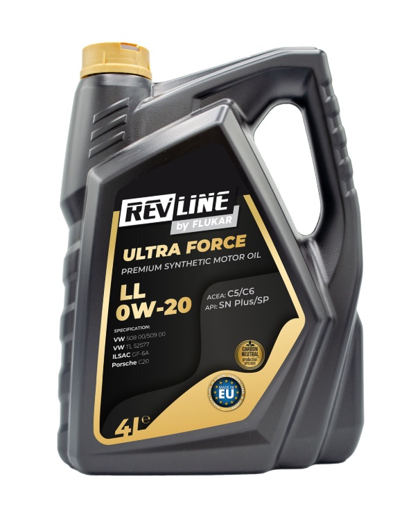 Olej motorový REVLINE ULTRA FORCE LL 0W-20, 4 l
