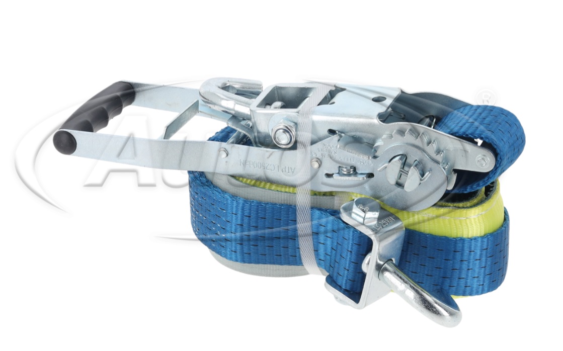 Pás upínací  5t/50mm/ 3m Ergo ráčna, modrý - odtahová vozidla