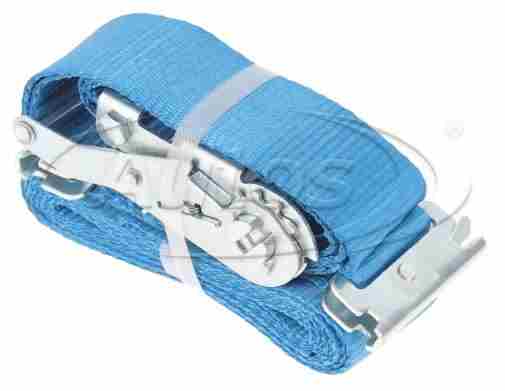 Pás upínací  2t/50mm/ 3,5m/1000daN, úchyt do boční lišty, modrý