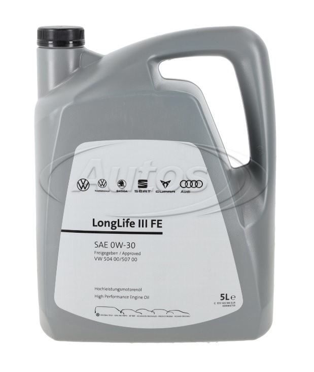 Olej motorový VW LONG LIFE III FE 0W-30, 5 l