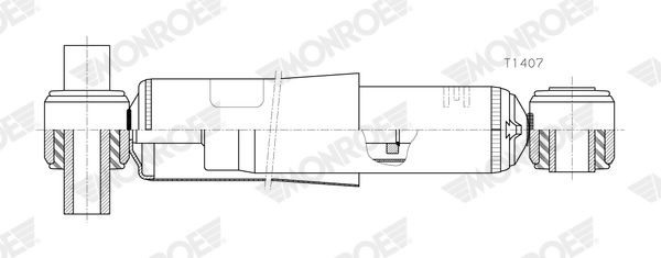 Tlumič pérování O/O 450/750mm SCANIA G/L/P/R/S Euro 6 2016