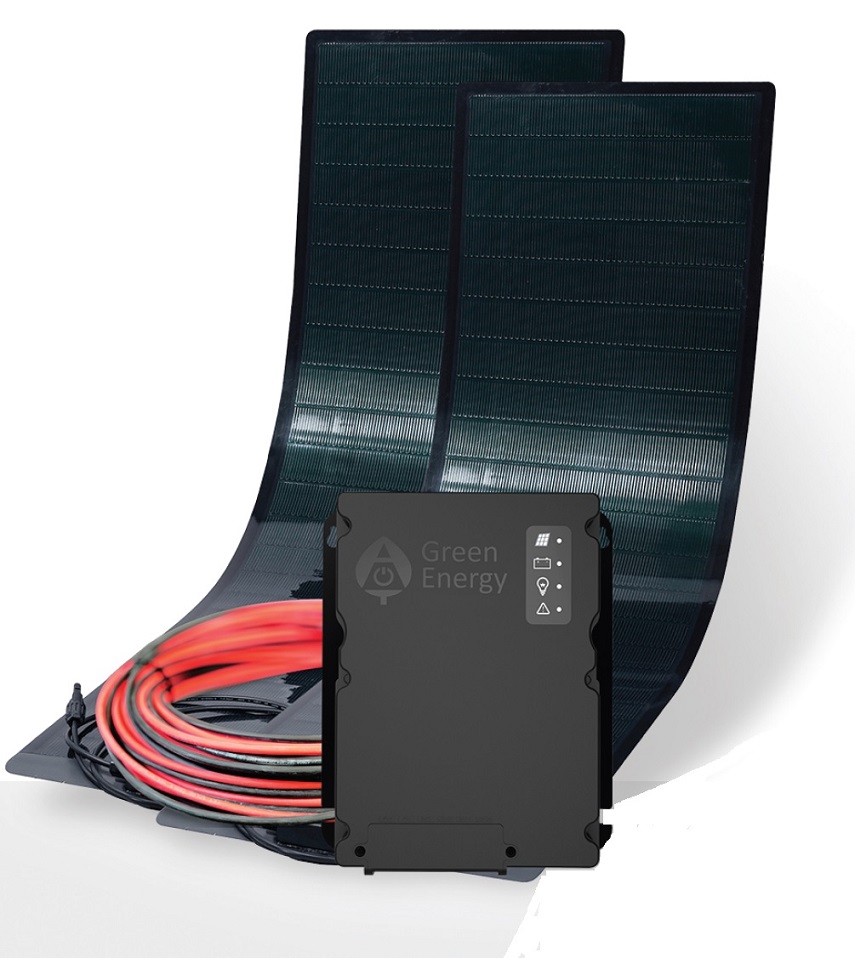 Sada solárních panelů 110WP - 2x  panel 55W /33x115mm/ s příslušenstvím