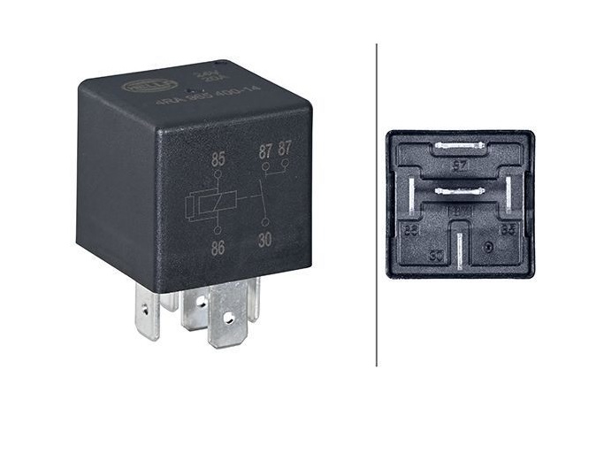 Relé spínací univerzální 24V/20A 5pin DAF / MERCEDES / MAN